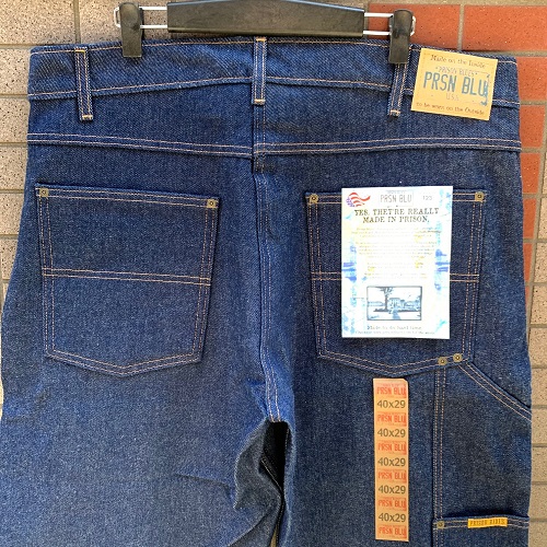 prison blues double knee jeans